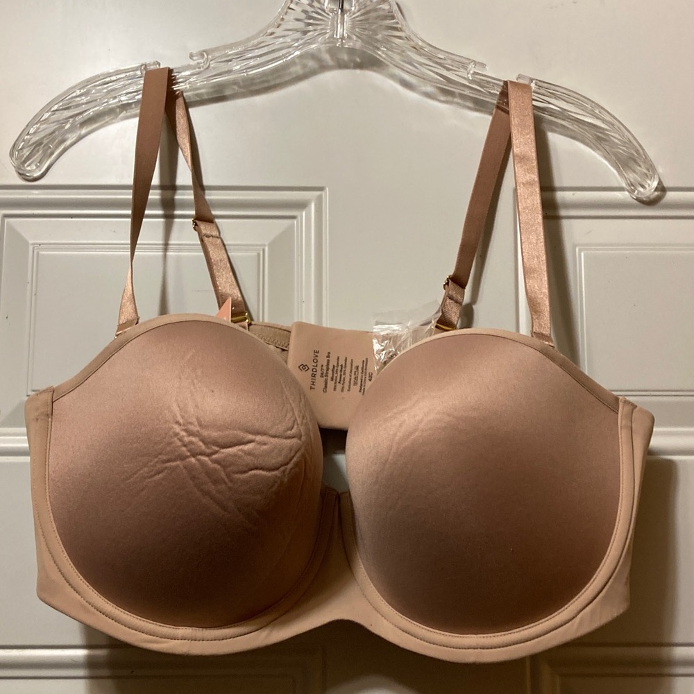 Thirdlove Everyday Strapless Bra in Nude - Women Intimatesโ & Sleepwear 42C NWT